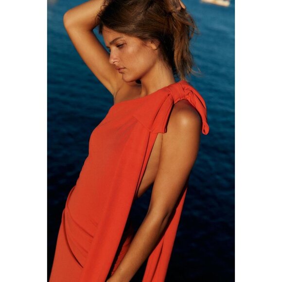 ZARA OPEN BACK LONG DRESS - Picture 1 of 7